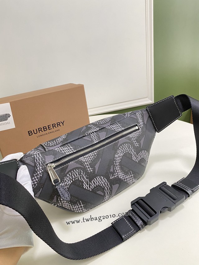 Burberry專門店新款腰包 巴寶莉環保帆布男女款腰包胸包挎包 yxb1064